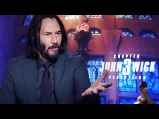 Keanu john wick 3 parabellum interview miss halle berry fun part