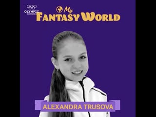 Olympic channel young #figureskating prodigy ⛸️alexandra trusova heres how her fantasy world would look😍