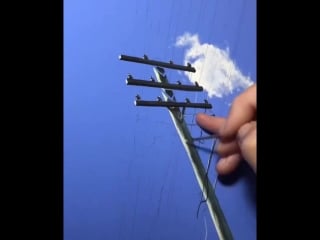 «power lines and clouds» by niharika hukku