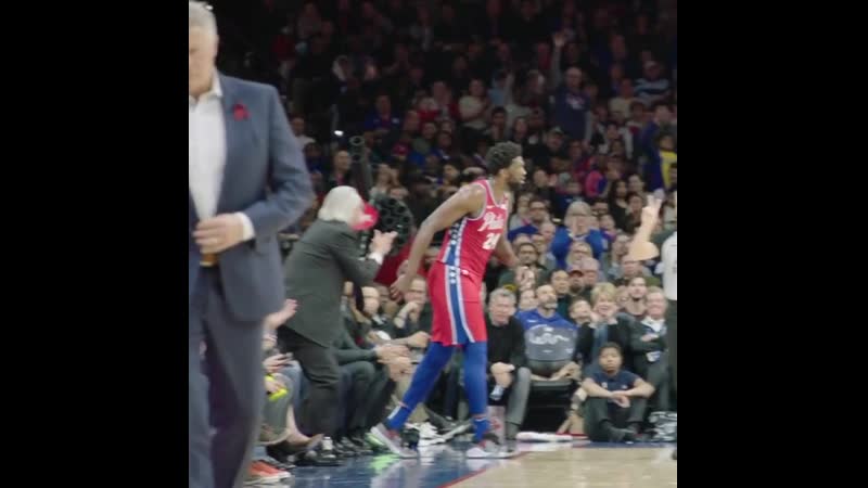 Джоэл эмбиид прокричал «кобе» перед тем, как набрать 24 е очко