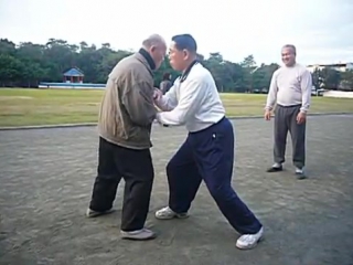 員林農工愛玩白鶴拳(white crane),太極拳(taiji),推手(push hand)的員林武德堂曾老師20130125