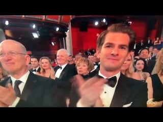 Michael j fox arrives in delorean gets standing ovation 2017 oscars with seth rogan