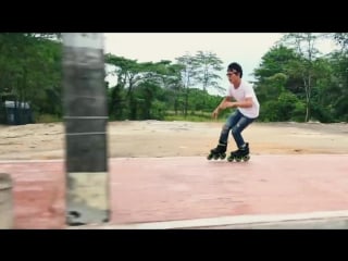 Tuk tuk skate skitching on powerslide kaze triskates urban inline skating in thailand