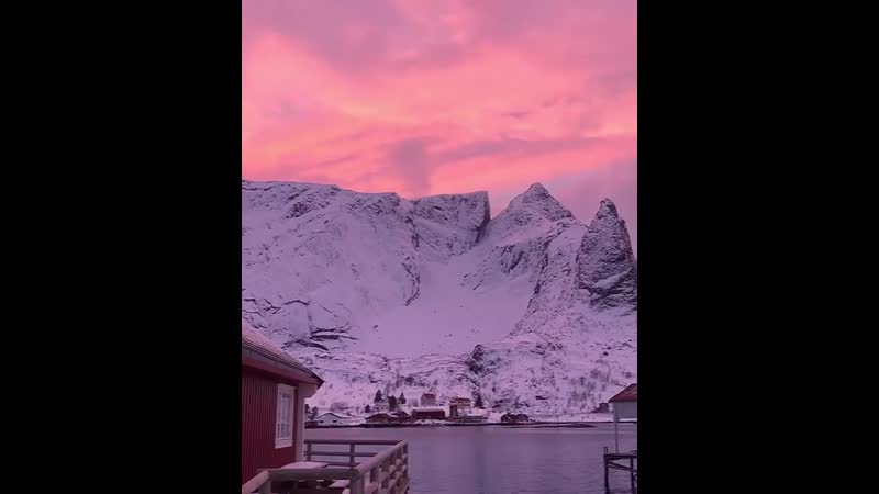 Reine porn video – Lofoten sky on fire✨🌅🔥 here from reine
