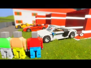 Битва за контейнеры в brick rigs! случайный выбор машины в лего! битва за тачку в брик ригс!