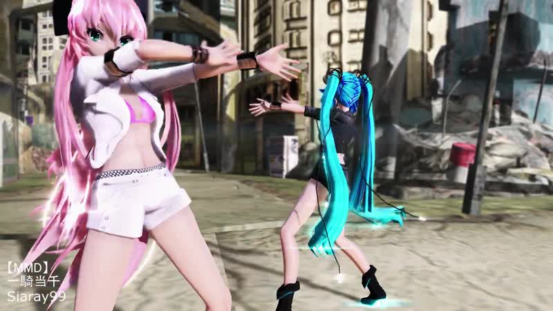 【mmd】ikkitousen 一騎当千 miku x luka hd 1080p(1080p hd)