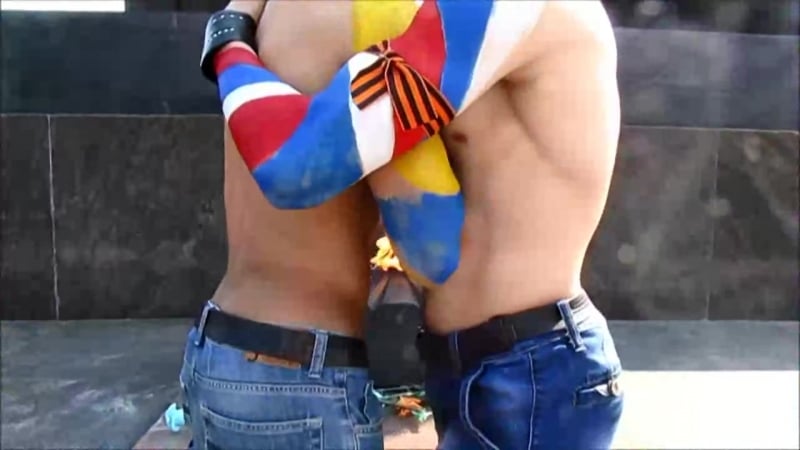 Русский с украинцем братья навек хохлы ватник георгиевская ленточка брат за брата тут дружба за основу взята пидоры нсфв зож кач