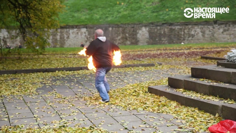 Россиянин поджег себя в нарве