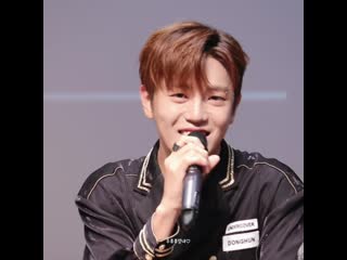 Fancam | 110819 | donghun (time with you) @ fansign in sangam s plex theater