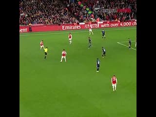 Gabriel martinellis first goal at emirates stadium just look what it meant to him! mp4