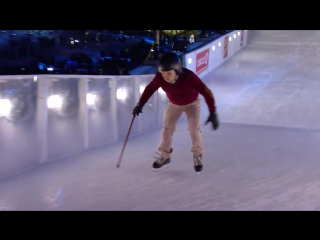 Old man on an ottawa crashed ice course