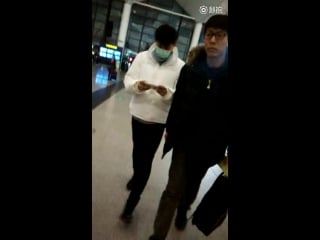 [fancam] 151204 at shenyang airport departure