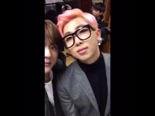 160217 bts twt rap monster and jin