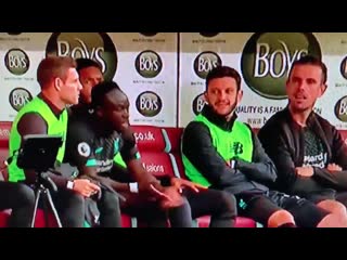 Sadio mane angry on the bench because salah didn’t play him through