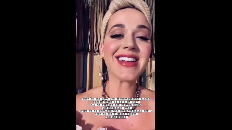 Katy perry about perform on shain