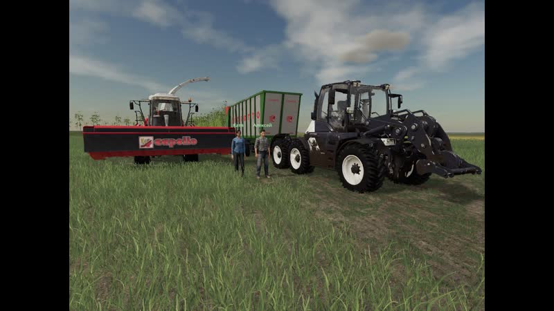 Fs19, работаю с женой =))) на заготое силоса,продолжение