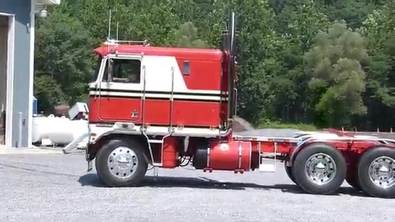 1973 kenworth k100 cabover start and riding