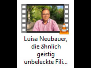 Luisa neubauer, die ähnlich geistig unbeleckte filialleiterin der obersten sc