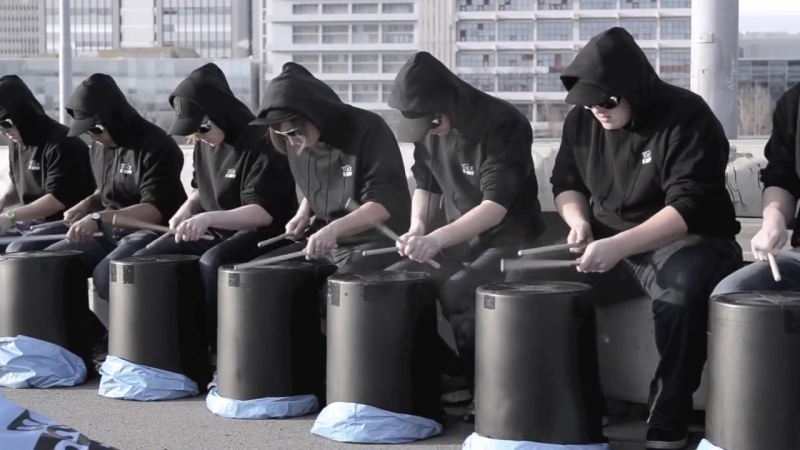 Синхронные барабанщики (vhs video)