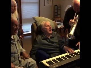 95 + paralysis and still the power of music