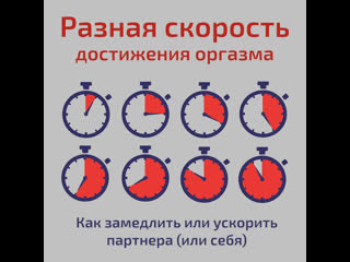 Разная скорость достижения оргазма