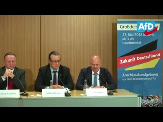 23 05 2018 afd pressekonferenz zur grossdemo am sonntag den 27 05 2018 cut part2 mp4