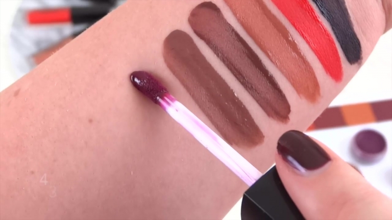 Inglot italian kiss collection свотчи тинтов