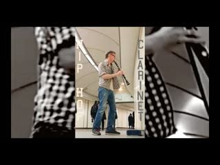 Amazing subway performer hip hop clarinet trap jazz
