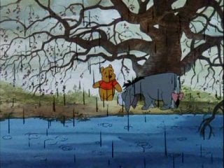 The cartoon "winnie the pooh and a day for eeyore" english