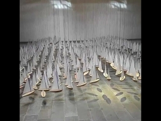 Armada is a kinetic installation by jacob hashimoto #other@ #installation art@