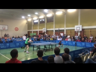 Swiss table tennis, lnb nicolas simonet vs denis bernhard