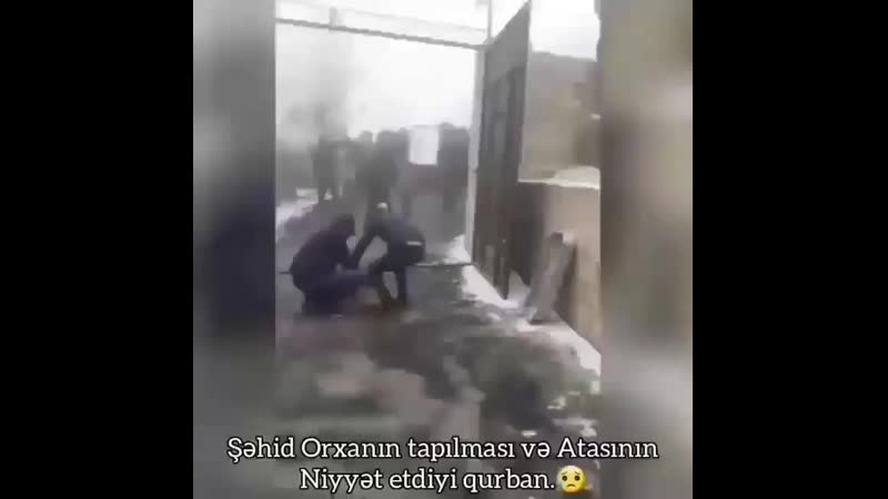 Səhid olmuş oğlunun gəlişinə qurban kəsən ata
