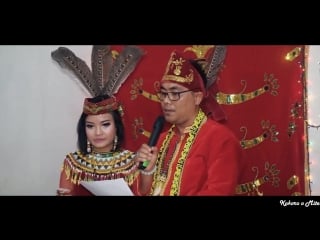 Agnes & alfred, pernikahan adat dayak ma'anyan