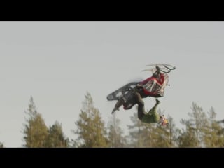 Daniel bodin makes history with a worlds first snowmobile double backflip