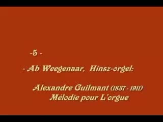 A guilmant mélodie pour l'orgue (ab weegenaar)