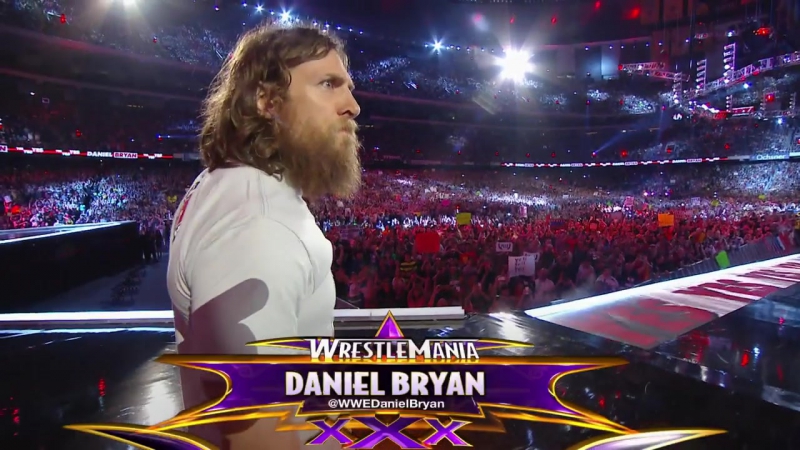 Daniel bryan vs randy orton vs batista wrestlemania 30