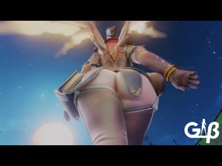 Awf mercy ass overwatch by g b