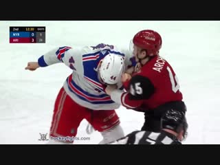 Neal pionk vs josh archibald on january 6, 2019