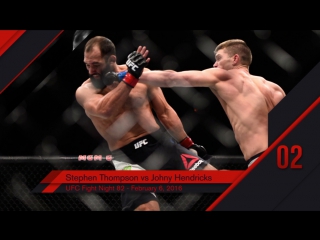 Ufc top 10 kos of 2016 # 2 stephen thompson ko johny hendricks ...