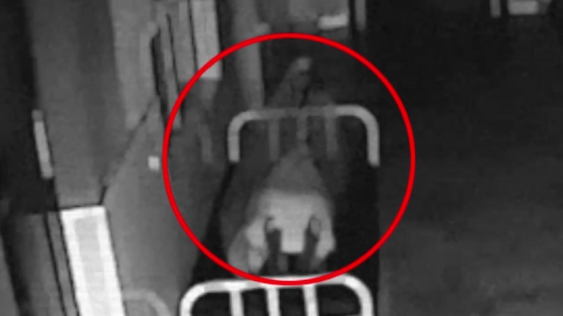 Ghost coming out of dead body caught on cctv camera soul leaving dead body, hospital cctv footage