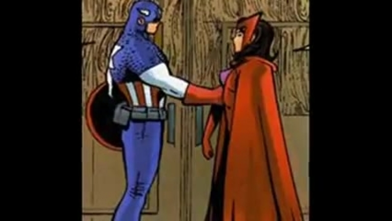 Captain america and scarlet witch