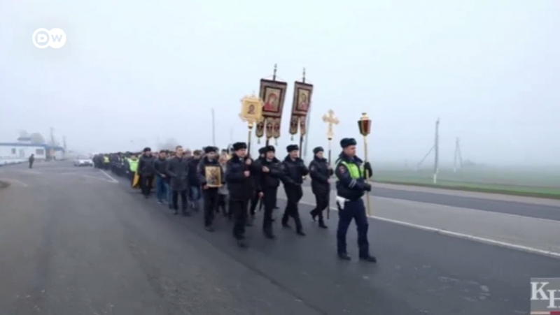 Сотрудники гибдд в краснодарском крае прошли крестным ходом