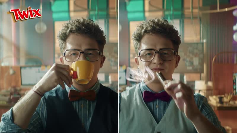 Mars twix hot beverage with boy