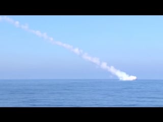 Russian navy conducted strikes by 4 kalibr cruise missiles on objects of isis near palmyra