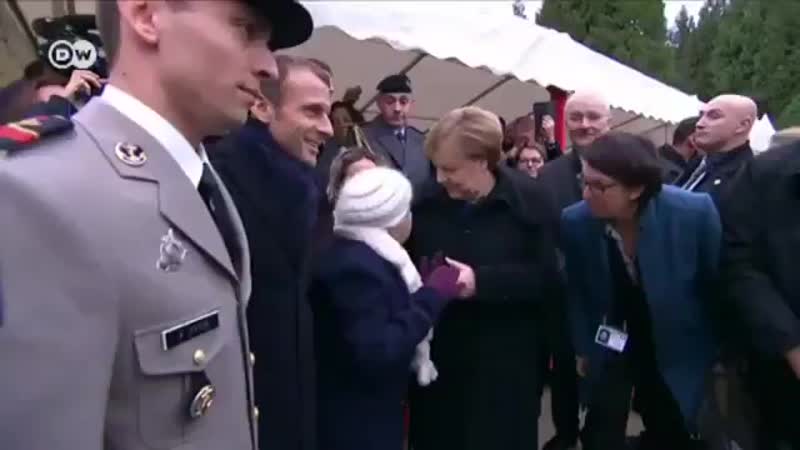 Французкая старушка перепутала меркель с женой макрона