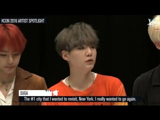 160516 bts shoutout for kcon 2016 ny