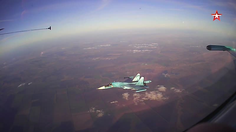 Летчики юво отработали дозапрау в воздухе