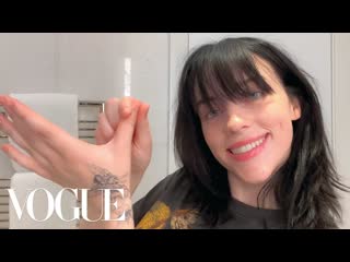 Billie eilishs post show beauty routine beauty secrets vogue