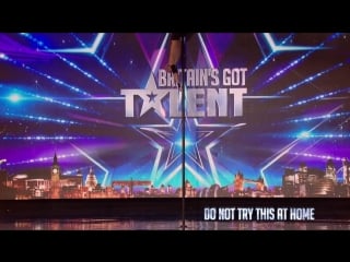 Alexandr magala risks his life on the bgt stage week 1 auditions britain’s g