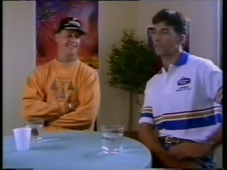 The clive james grand prix show (1996) [adelaide gp] schumi and damon interview